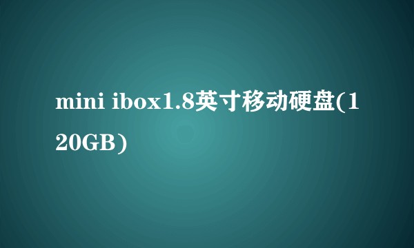 mini ibox1.8英寸移动硬盘(120GB)