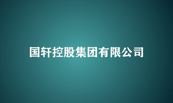 国轩控股集团有限公司