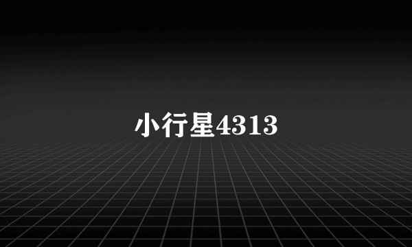 小行星4313