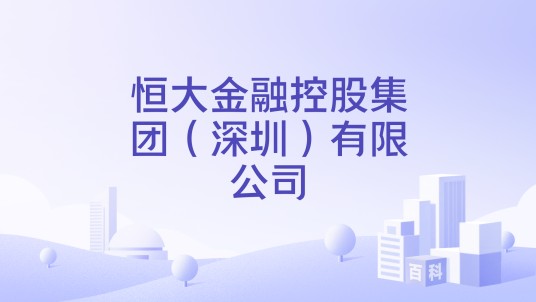 恒大金融控股集团（深圳）有限公司