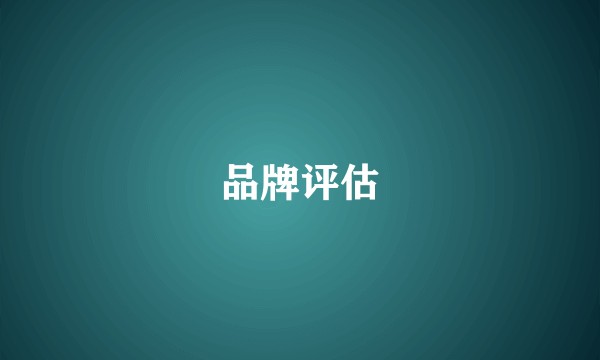 品牌评估