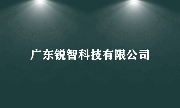广东锐智科技有限公司