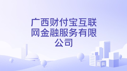广西财付宝互联网金融服务有限公司