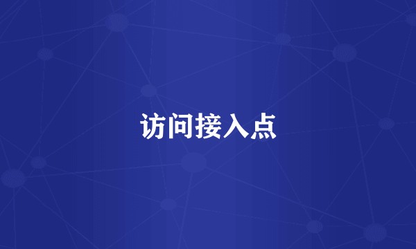 访问接入点