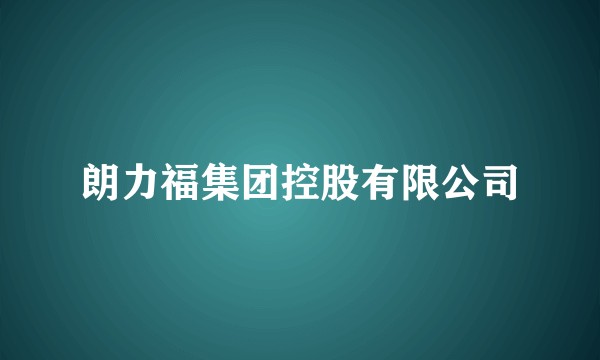 朗力福集团控股有限公司