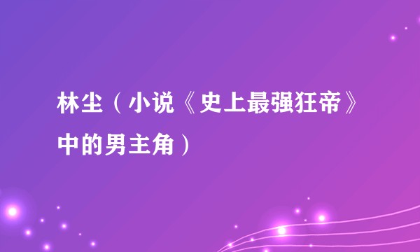 林尘（小说《史上最强狂帝》中的男主角）