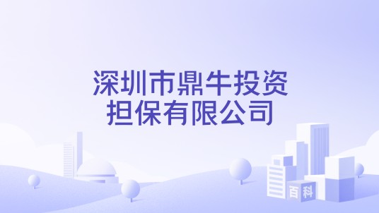 深圳市鼎牛投资担保有限公司