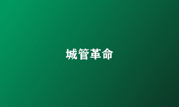 城管革命