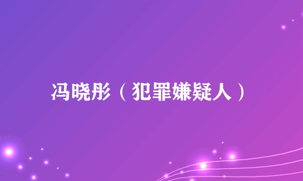 冯晓彤（犯罪嫌疑人）