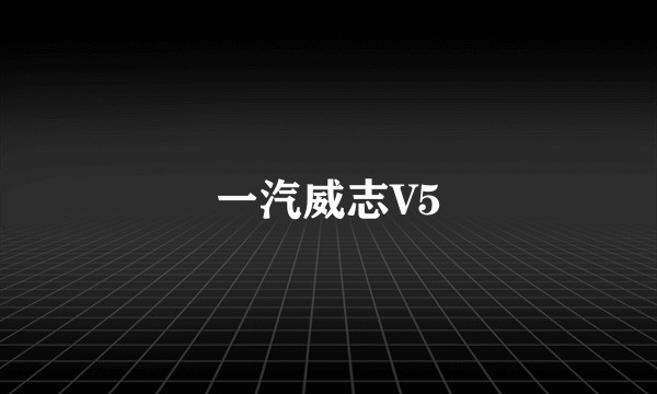 一汽威志V5