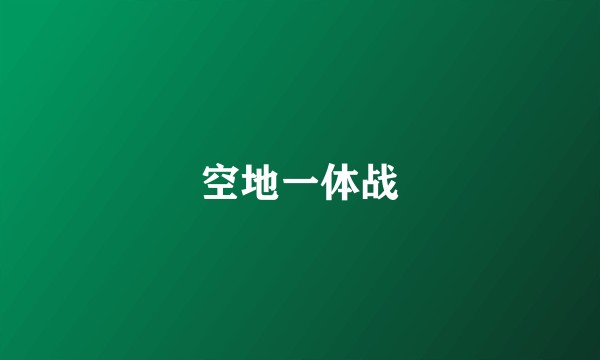 空地一体战
