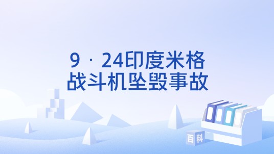 9·24印度米格战斗机坠毁事故