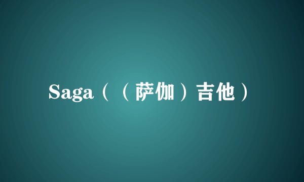 Saga（（萨伽）吉他）