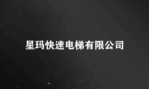 星玛快速电梯有限公司