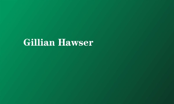 Gillian Hawser