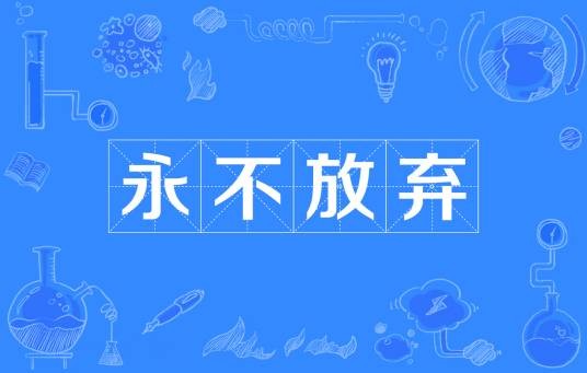 永不放弃（网络励志流行语）