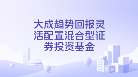 大成趋势回报灵活配置混合型证券投资基金