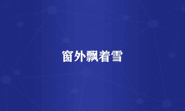 窗外飘着雪