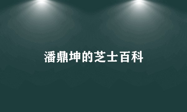 潘鼎坤的芝士百科