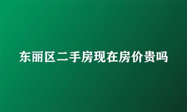 东丽区二手房现在房价贵吗