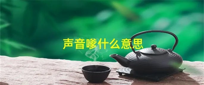 声音嗲什么意思