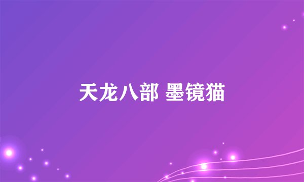 天龙八部 墨镜猫