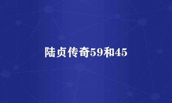 陆贞传奇59和45