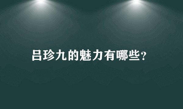 吕珍九的魅力有哪些？