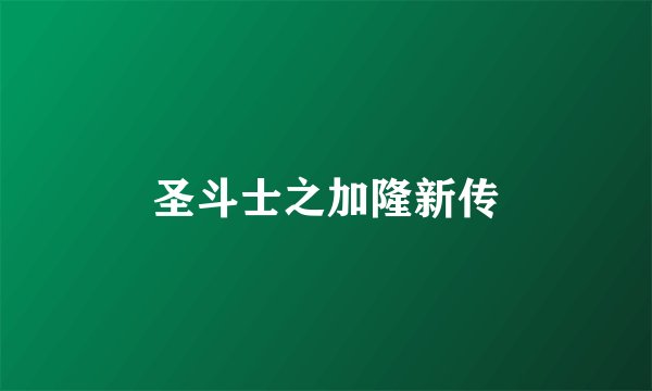 圣斗士之加隆新传