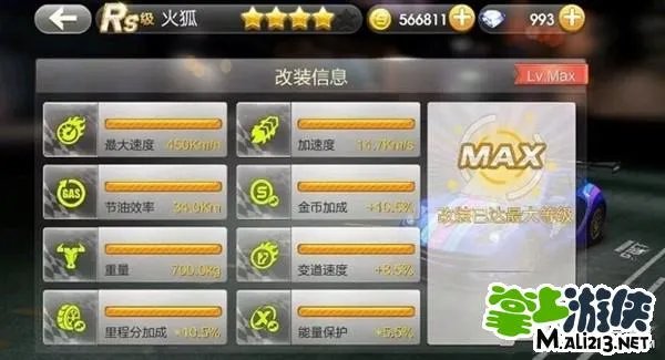 最新整理:天天飞车所有R级车图鉴属性大全