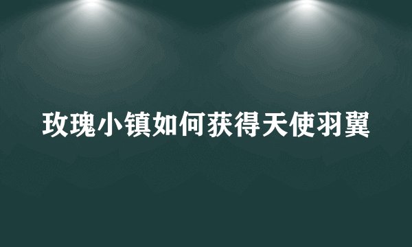玫瑰小镇如何获得天使羽翼