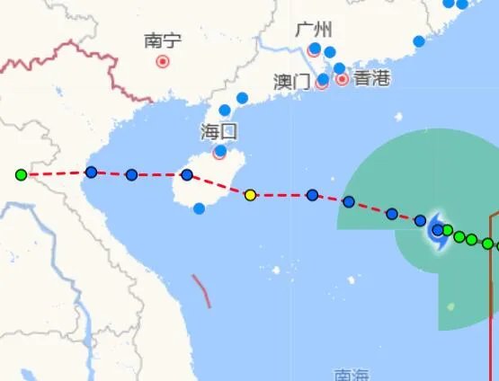16号台风路径实时发布系统  台风浪卡生成未来将登陆海南