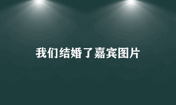 我们结婚了嘉宾图片