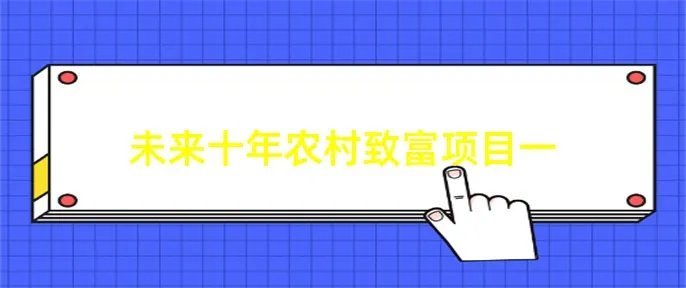 未来十年农村致富项目一