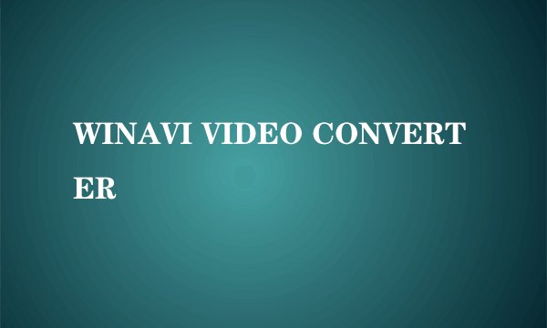 WINAVI VIDEO CONVERTER