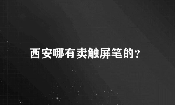 西安哪有卖触屏笔的？
