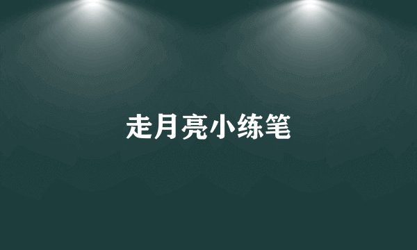 走月亮小练笔
