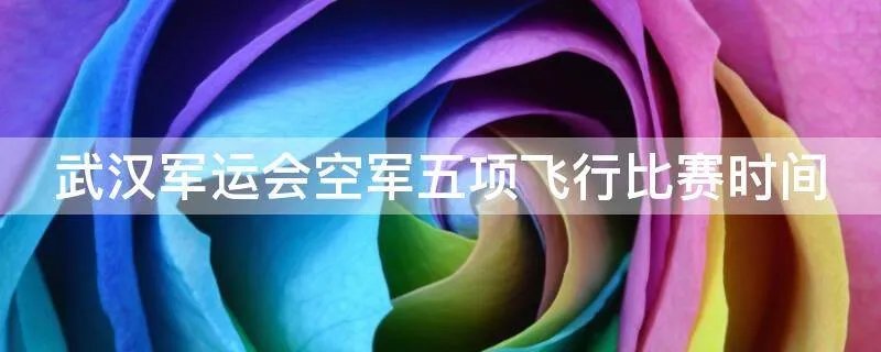 武汉军运会空军五项飞行比赛时间