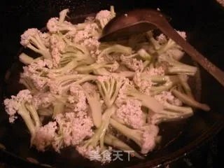有机菜花炒肉