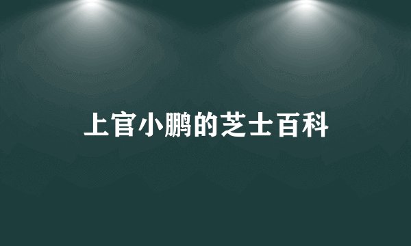上官小鹏的芝士百科
