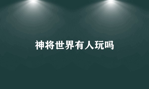 神将世界有人玩吗