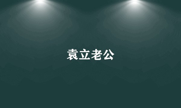袁立老公