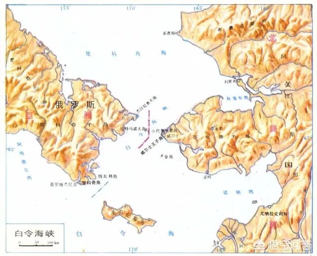 从俄罗斯白令海峡到美国