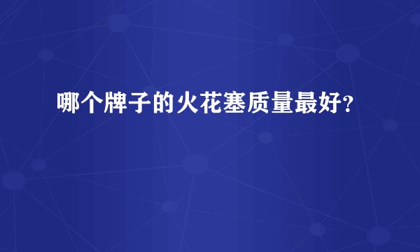 哪个牌子的火花塞质量最好？