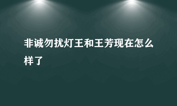 非诚勿扰灯王和王芳现在怎么样了
