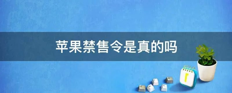苹果禁售令是真的吗