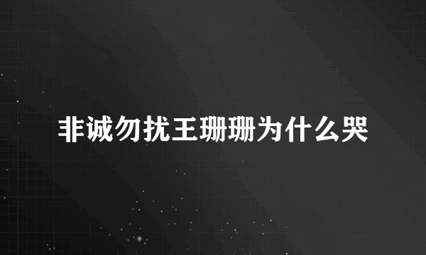 非诚勿扰王珊珊为什么哭