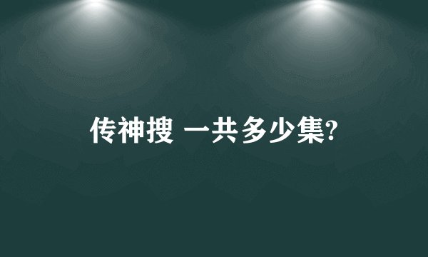 传神搜 一共多少集?