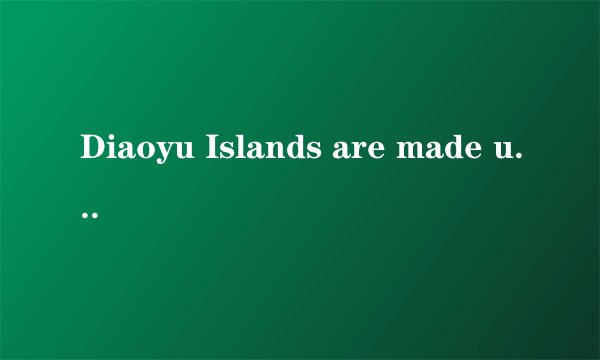Diaoyu Islands are made up of a group of islands, ________ China since ancient times. A. belongs to B. belonged to C. are belonged to D. belonging to