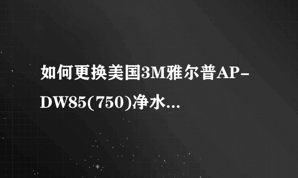 如何更换美国3M雅尔普AP-DW85(750)净水器滤芯？